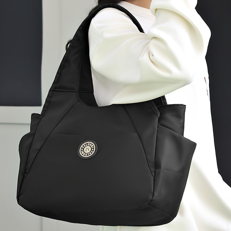 Large Capacity Nylon Travel Tote Bag For Women, Single Shoulder Bag For Beach, Hiking, And Travel