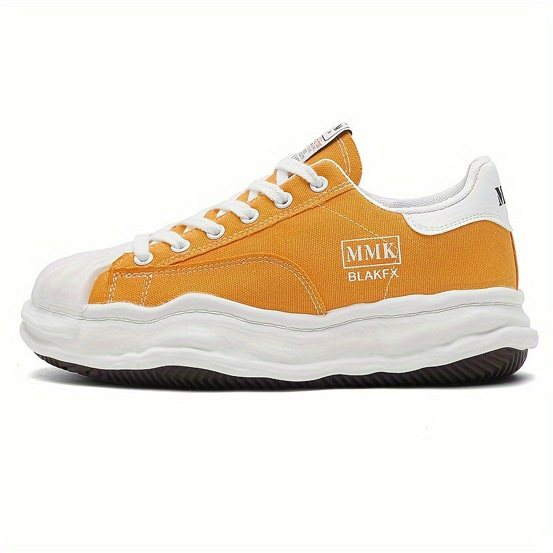 Sleek Low-Top Sneakers: Casual, Minimalist, and Trendy Design with Pure Color, Suitable for Men, Ideal for Casual Wear, Training, and Parties. Features Fabric Upper, Rubber Outsole, and PU Insole.