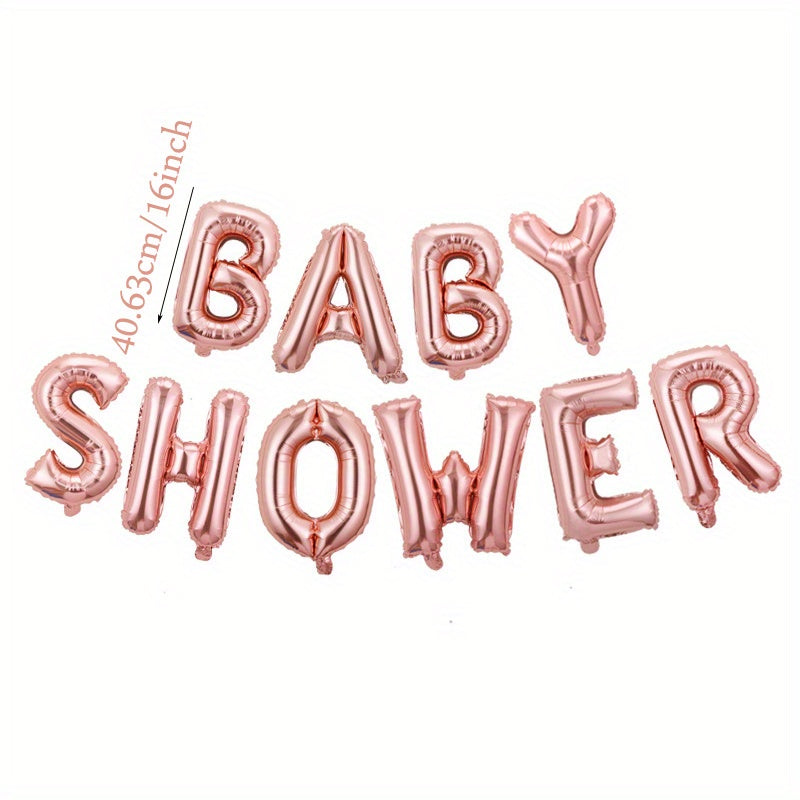 Set, 16inch Baby Shower Balloon Banner, It's A Boy, It's A Girl, Oh Baby Foil Balloons, Gender Reveal Balloons, Baby Shower Party Supplies