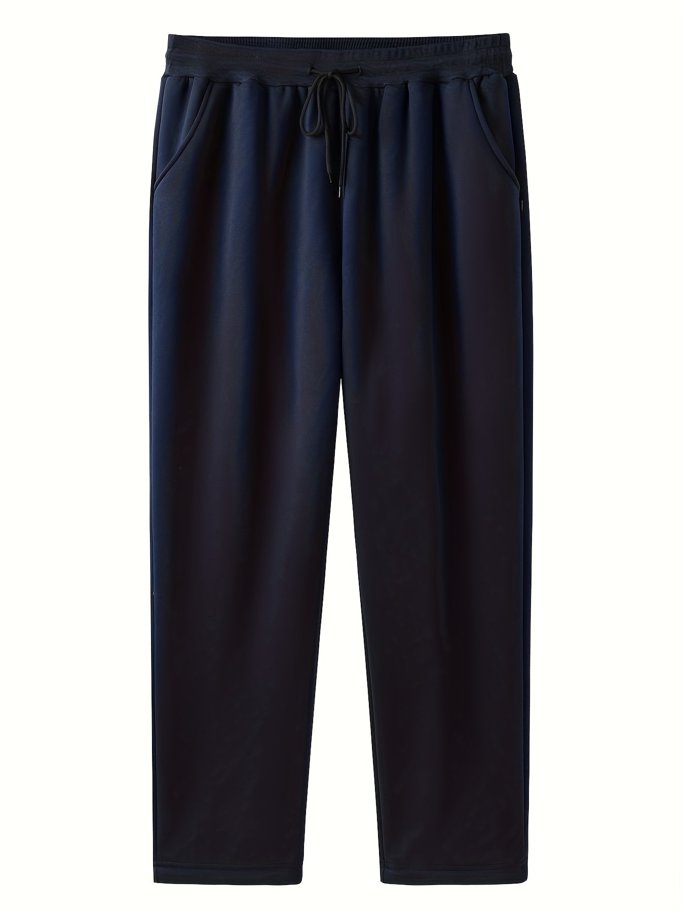 Plus Size Men's Comfortable Sports Casual Pants - Oversized Fashionable Design, Stretchy Fabric, Multiple Pockets, Perfect for Fall and Winter Seasons - Men's Clothing for Everyday Wear