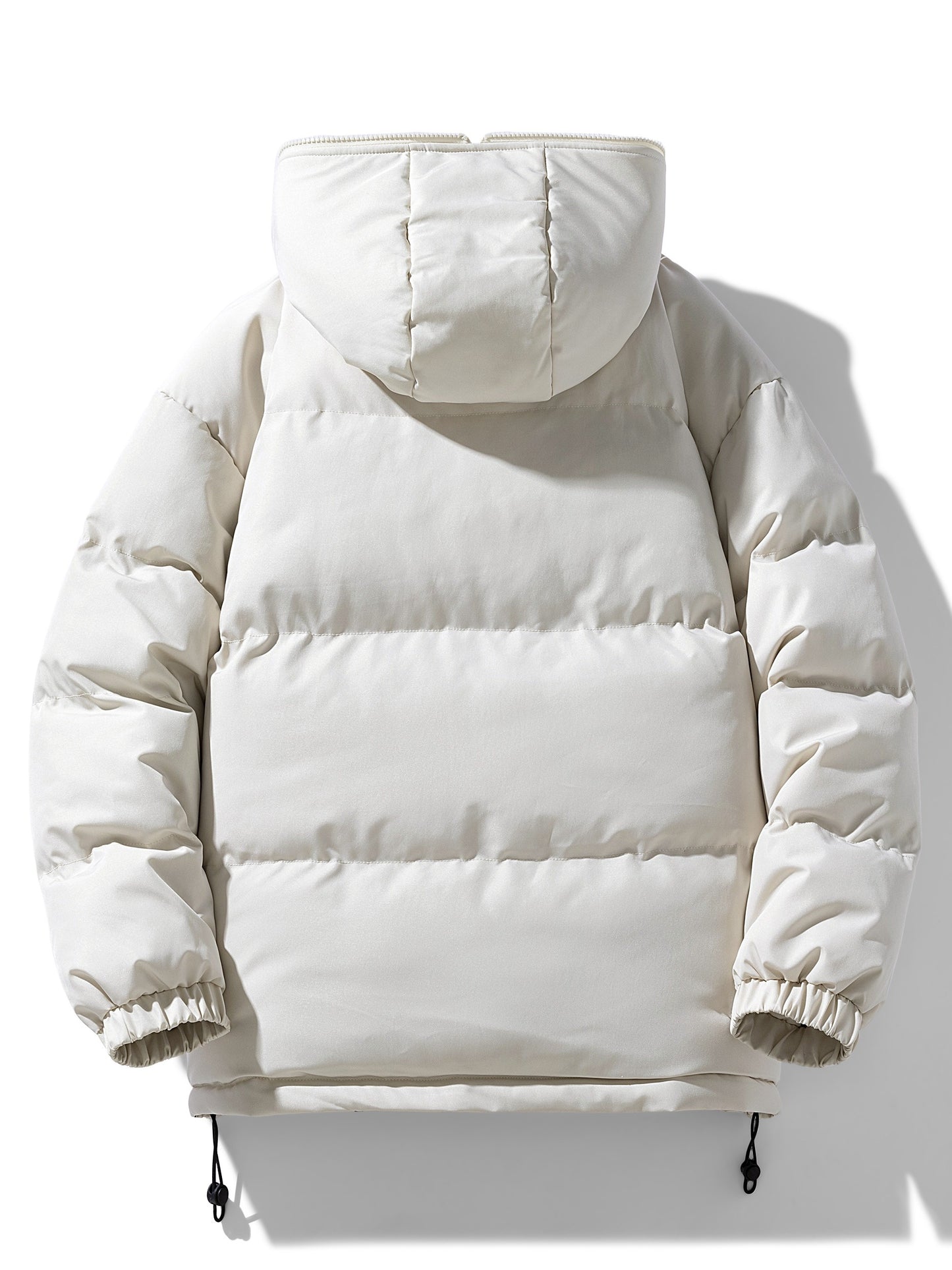 Men's Casual Reversible Padded Jacket, Warm Thick Coat For Fall Winter