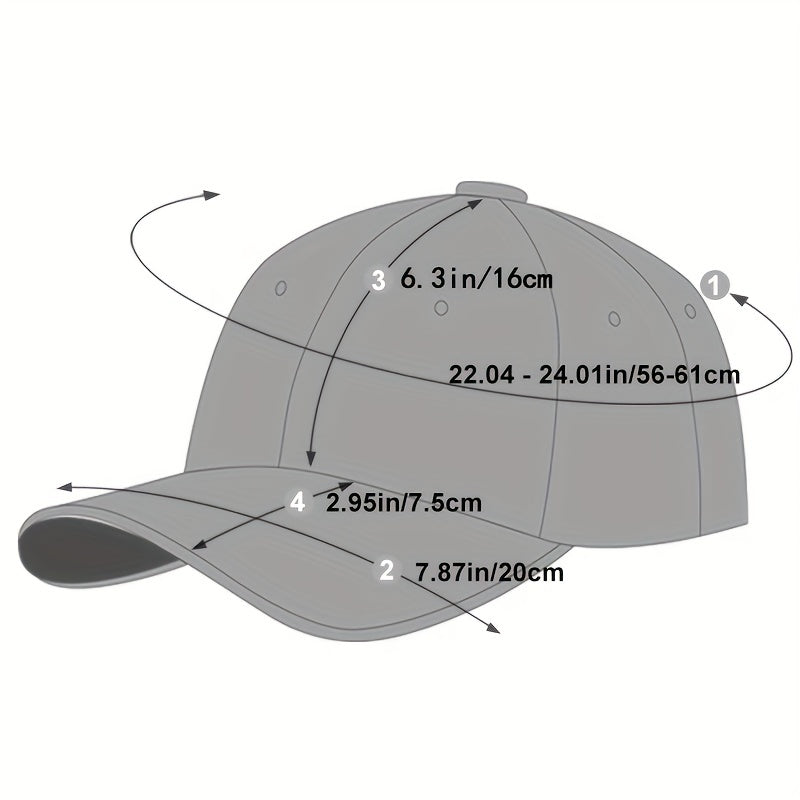 Stylish Men's Embroidered Letter Black Baseball Cap - Classic Fashion Headwear for Gift Giving, Casual Daily Wear, and Outdoor Activities