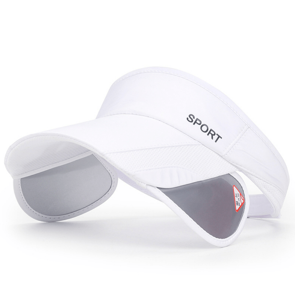 Quick-Fit Retractable Visor Cap - Wide-Brim Sunshade for Golf, Beach & Tennis - UV-Blocking, Ventilated, Anti-UV Protection - Ideal for Men & Womens Outdoor Adventures