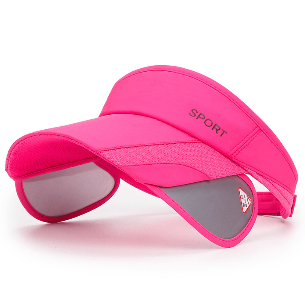 Quick-Fit Retractable Visor Cap - Wide-Brim Sunshade for Golf, Beach & Tennis - UV-Blocking, Ventilated, Anti-UV Protection - Ideal for Men & Womens Outdoor Adventures