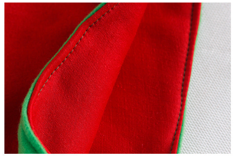 1pc, Christmas Elf Hat Christmas Elf Style Hat Red Green Hat Flannelette Bell Festival Party Headwear, Christmas Deocrations, Navidad, Headwear, Daily Party Supplies, Party Home Supplies, Party Gifts, Holiday Supplies, Festival Supplies