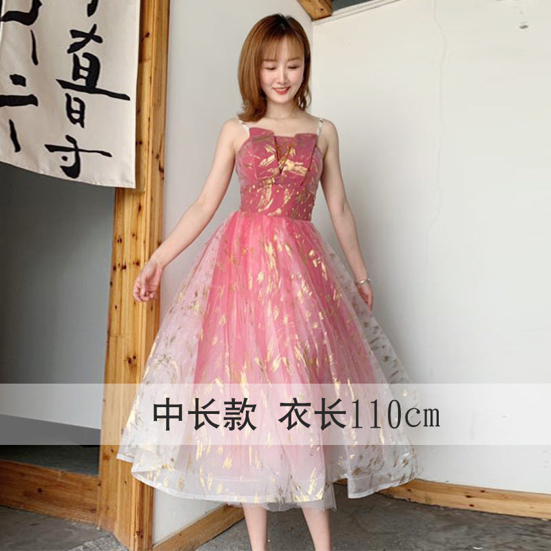 VAKKV Evening Dress New Banquet Temperament Elegant Texture Long Female Daily Style Student Host Formal Dress