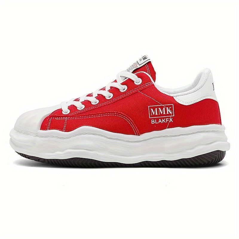 Sleek Low-Top Sneakers: Casual, Minimalist, and Trendy Design with Pure Color, Suitable for Men, Ideal for Casual Wear, Training, and Parties. Features Fabric Upper, Rubber Outsole, and PU Insole.
