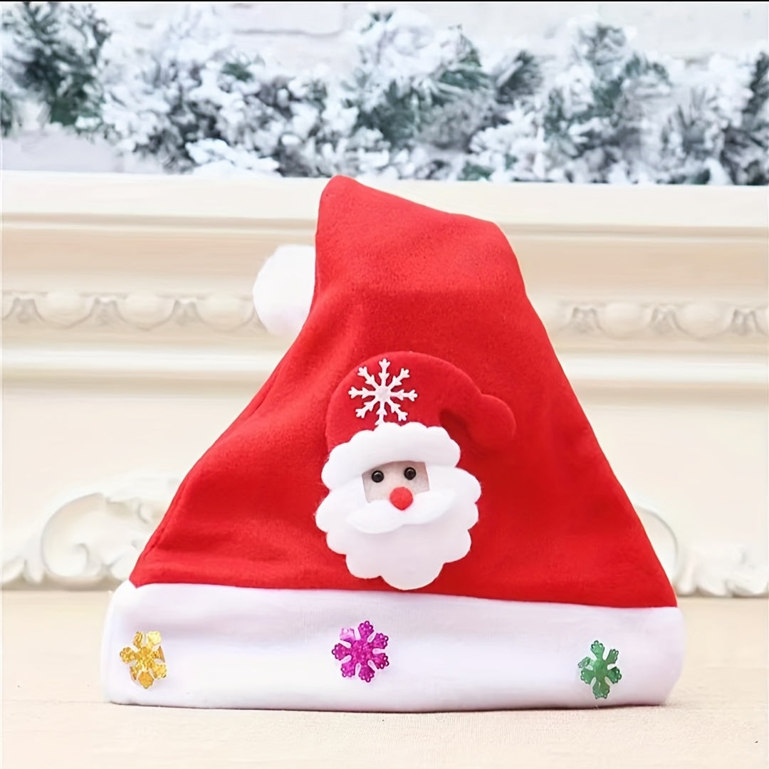 1pc Christmas Luminous Christmas Hat, Adult Cartoon Hat Old Man Snowman Hat, Christmas Small Gift Party Decoration for stocking stuffers