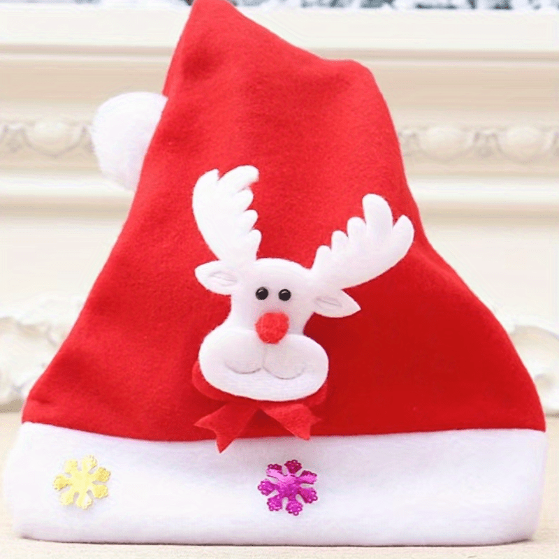 1pc Christmas Luminous Christmas Hat, Adult Cartoon Hat Old Man Snowman Hat, Christmas Small Gift Party Decoration for stocking stuffers