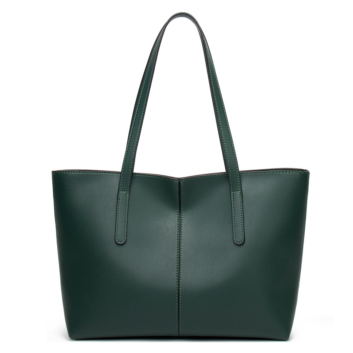 2025 popular Fashion Women's Bag New Bag Simple Large Capacity Tote Bag Portable Shoulder Tote Bag Splicing Women's Bag