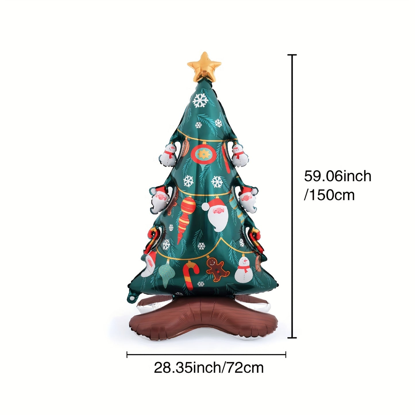 Giant Christmas Tree Foil Balloon - Perfect for Holiday Parties, Home & Office Decor | Self-Sealing, No Power Needed