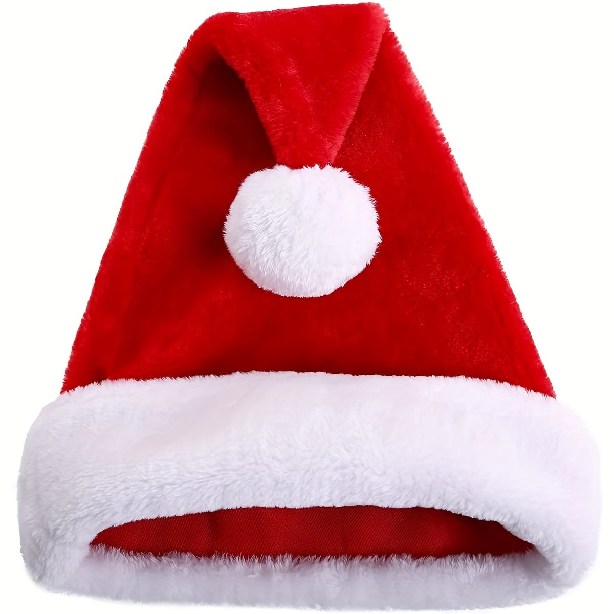 1pc Y2K Style Thickened Long Plush Christmas Hat - Breathable, Enlarged, Soft, and Warm Winter Hat for Christmas Decoration - Fun and Festive Holiday Accessory