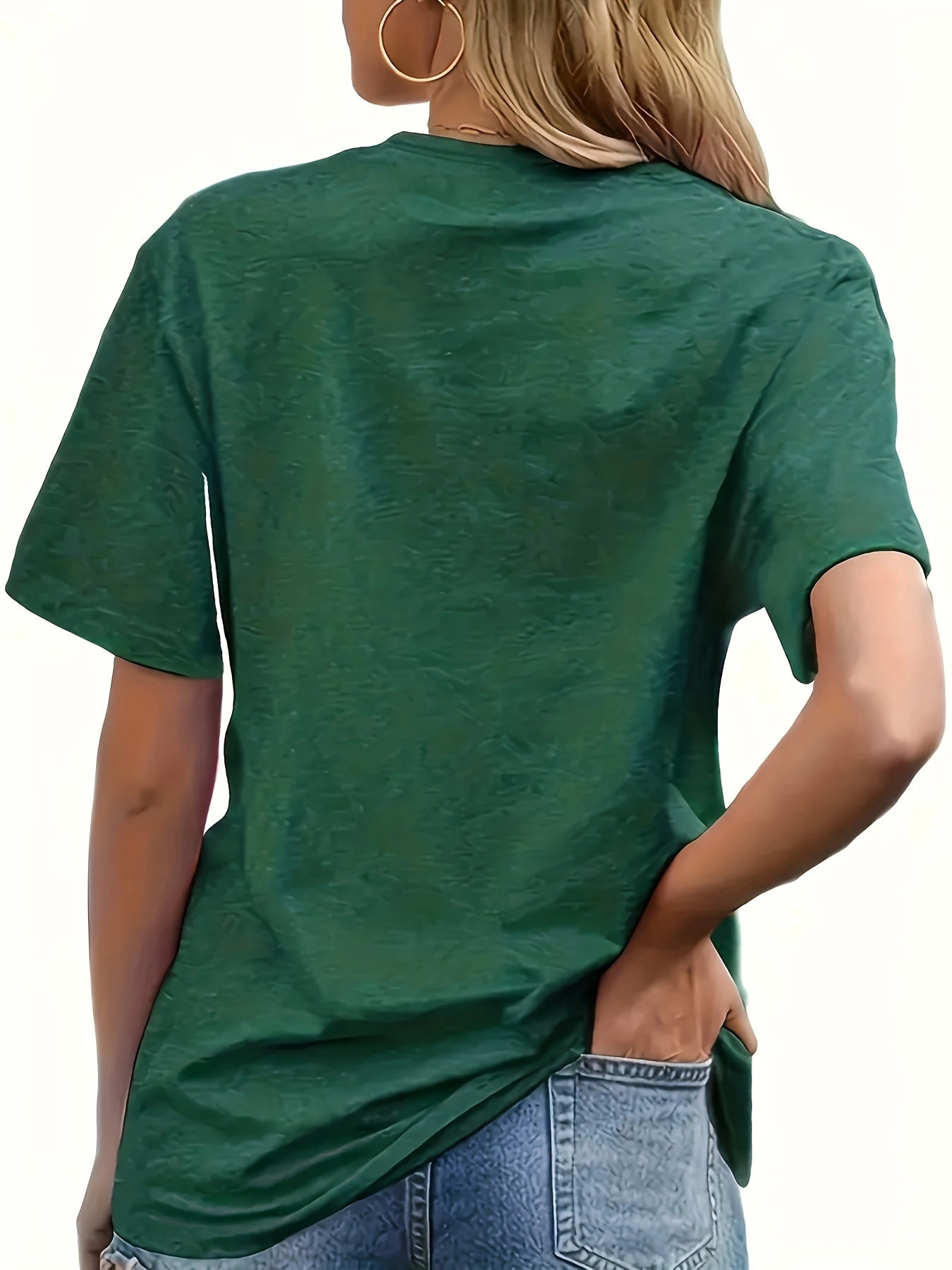 Christmas-Printed T-shirts-Leisure-Everyday Wear-Soft And Comfortable-Women's Wear