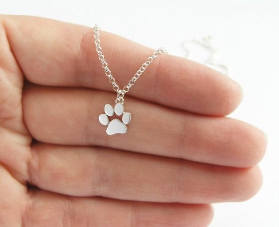 vakkv HOTan and NEWn Popular Cute Animal Cat's Paw Foot Necklace High Quality Copper Chain Alloy Pendant Footprints Necklace Factory Wholesale