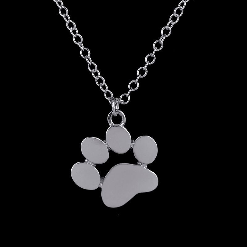 vakkv HOTan and NEWn Popular Cute Animal Cat's Paw Foot Necklace High Quality Copper Chain Alloy Pendant Footprints Necklace Factory Wholesale