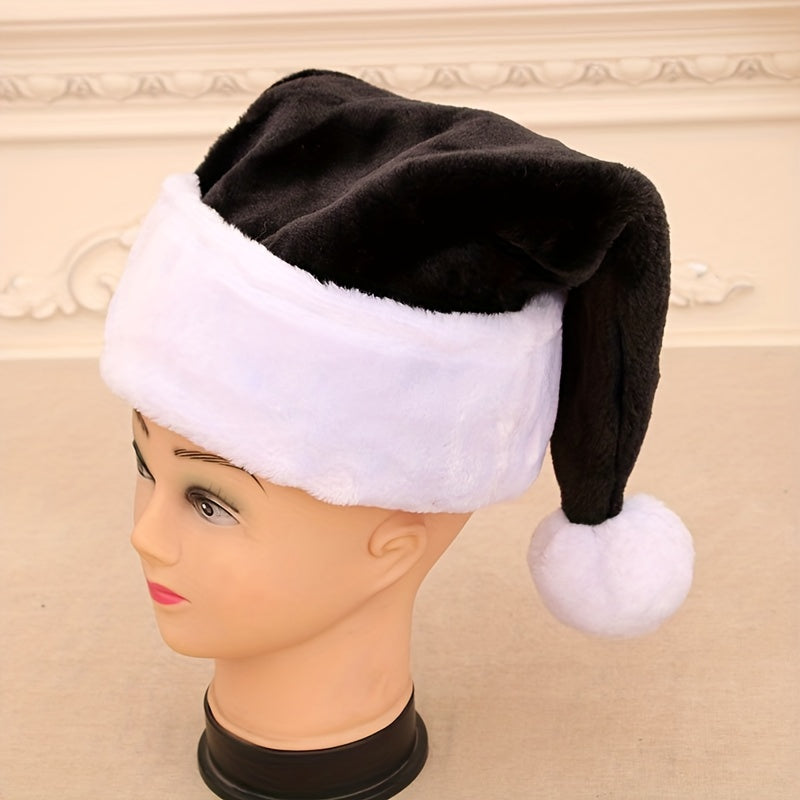 1pc Santa Claus Hat, Red Mask And White Eyebrow, Christmas Decorations For Holiday Parties, Ideal choice for Gifts for stocking stuffers
