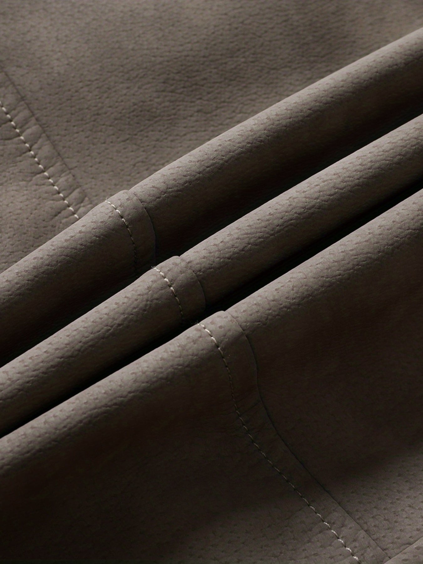 Mens Long Sleeve Lapel Thermal PU Leather Jacket with Zipper Pocket - Water-Resistant, Windproof, and Warm for Fall and Winter Outdoor Activities - Perfect for Casual Weekend Getaways and Going Out