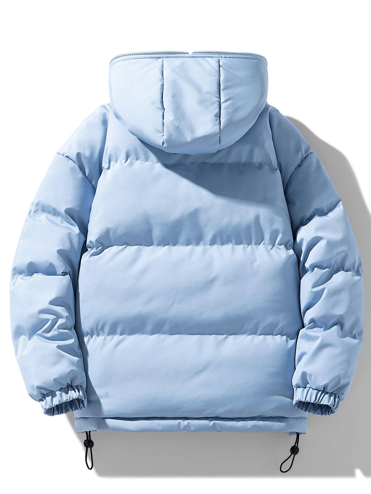 Men's Casual Reversible Padded Jacket, Warm Thick Coat For Fall Winter