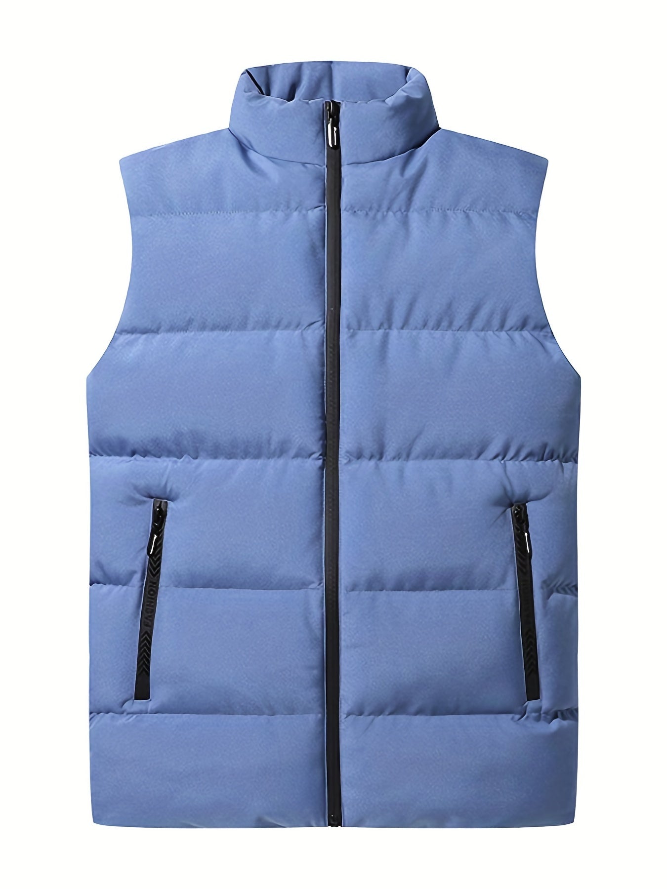 Mens Quilted Insulated Down Vest - Sleeveless Puffer Style for Ultimate Warmth - Zippered Pockets perfect for Winter Sports & Travel Adventures