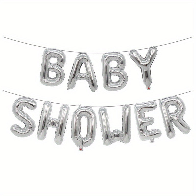 Set, 16inch Baby Shower Balloon Banner, It's A Boy, It's A Girl, Oh Baby Foil Balloons, Gender Reveal Balloons, Baby Shower Party Supplies