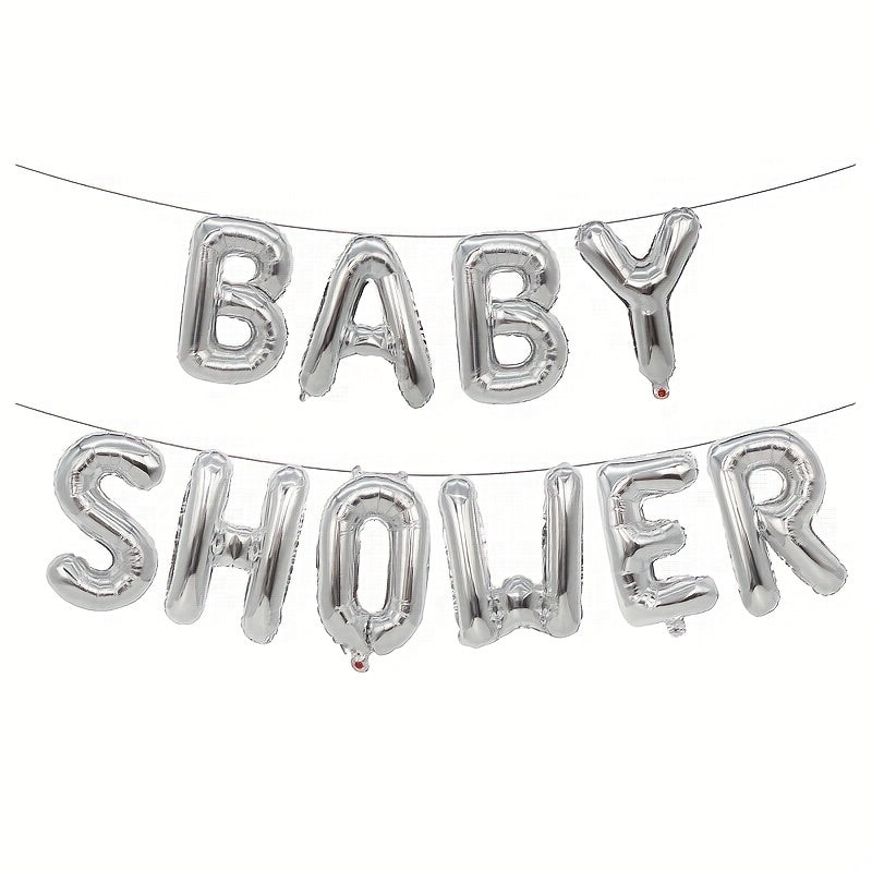 Set, 16inch Baby Shower Balloon Banner, It's A Boy, It's A Girl, Oh Baby Foil Balloons, Gender Reveal Balloons, Baby Shower Party Supplies