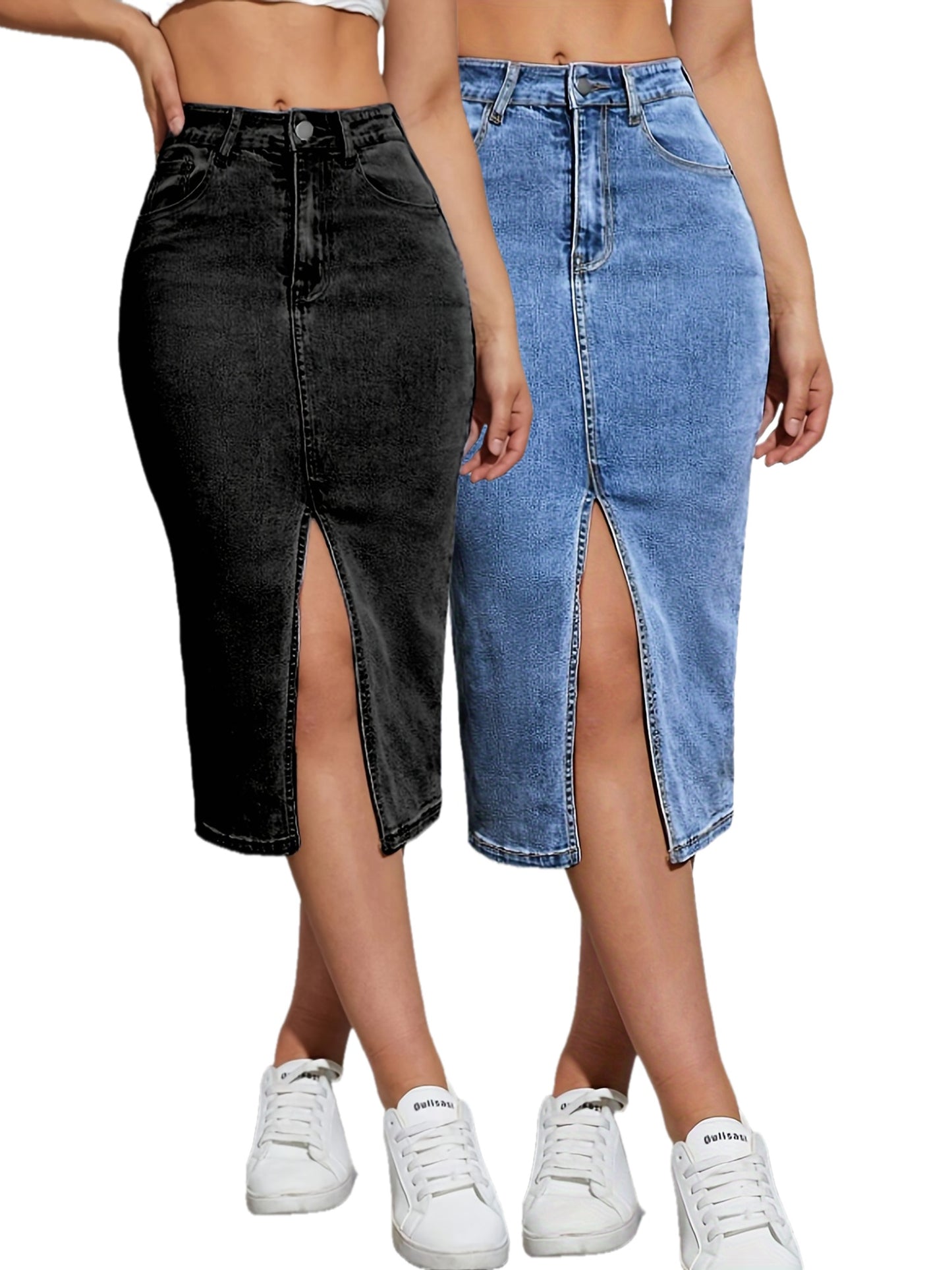 Stylish Elastic Waist Skirt for Women - Simple, Comfortable, Flared Design - Perfect for Daily Wear, Casual Occasions, and Travel