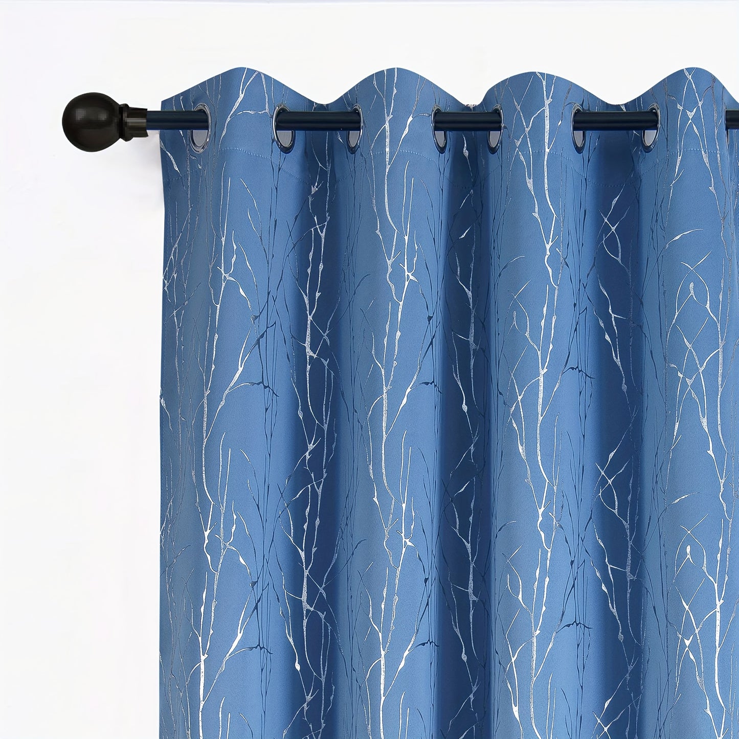 1pc, Blackout Curtain Grommet Top Curtain For Living Room Office Home Decor, 12 Colors Available, 52*84in