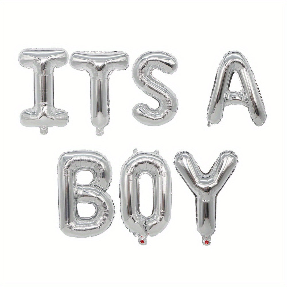 Set, 16inch Baby Shower Balloon Banner, It's A Boy, It's A Girl, Oh Baby Foil Balloons, Gender Reveal Balloons, Baby Shower Party Supplies
