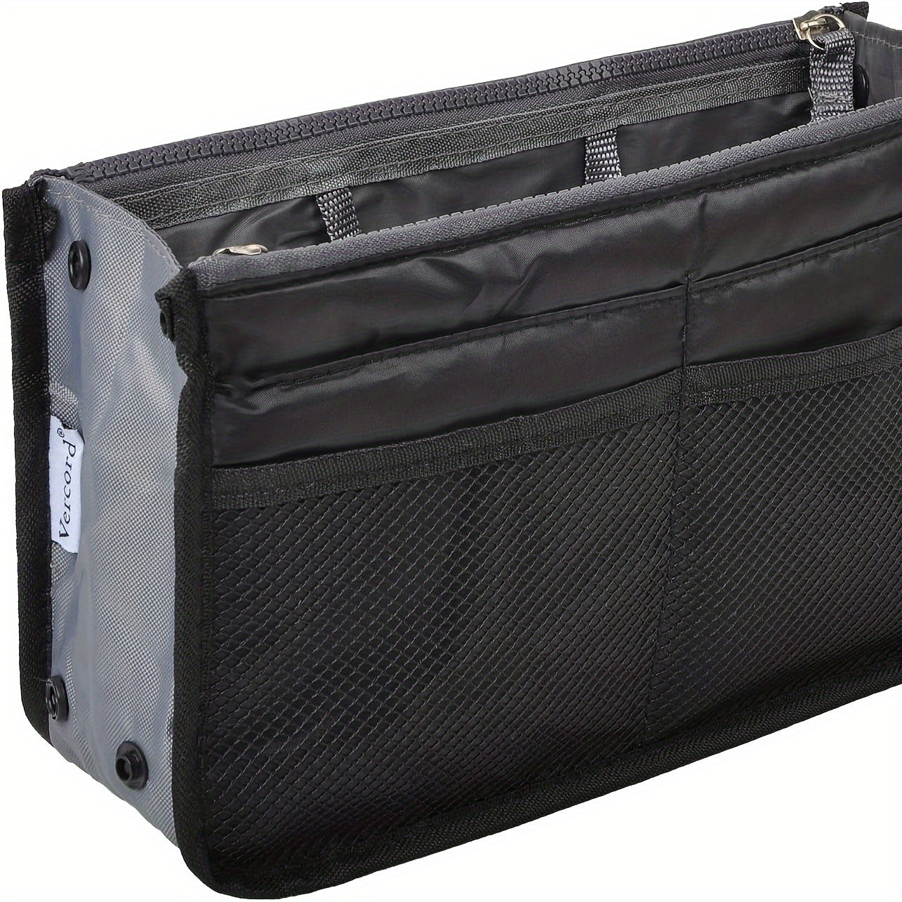 13-Pocket Purse Organizer Insert for Handbags, Nylon Bag Organizers Inside Tote Pocketbook with Spacious Compartments