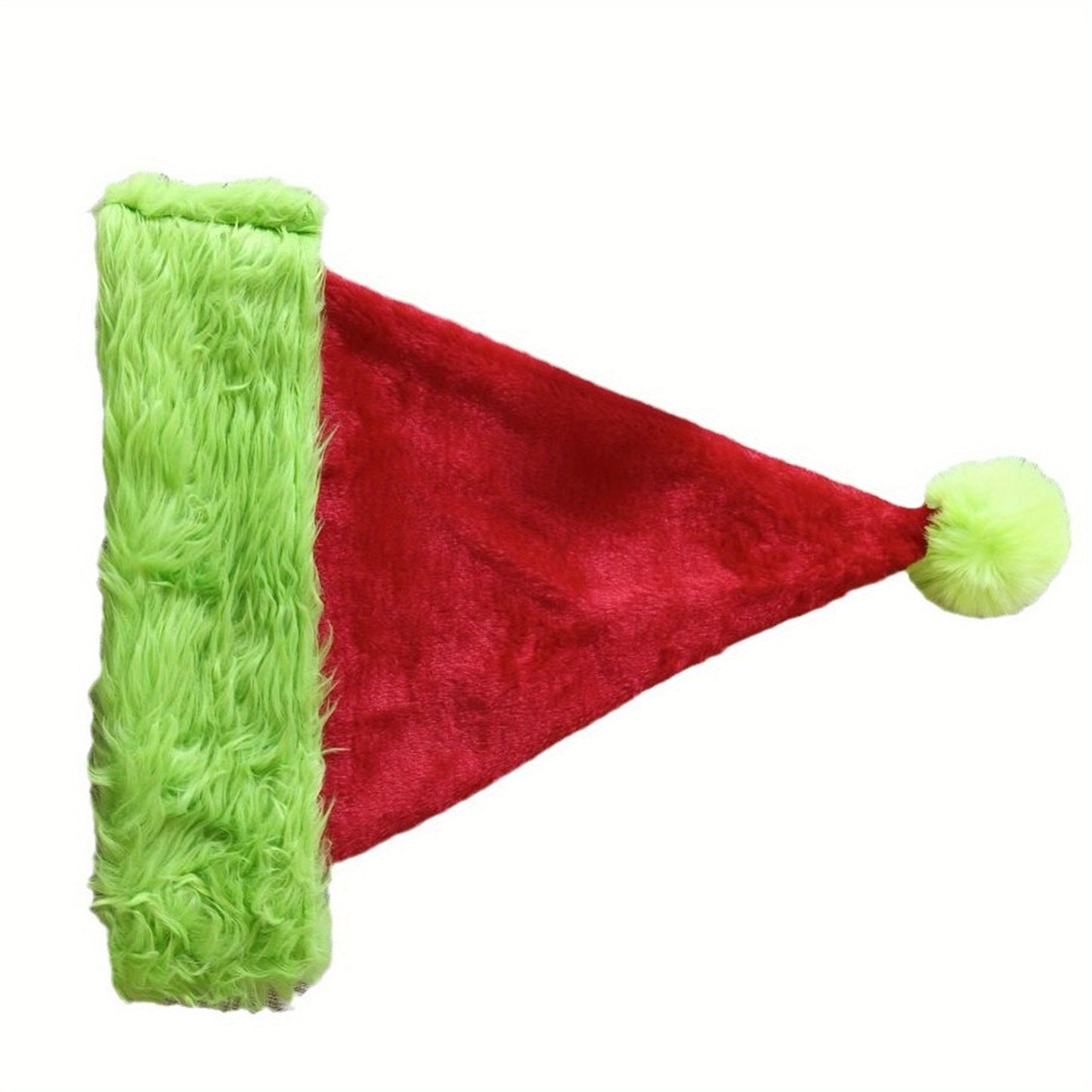 Christmas Adults Hat Plush Green Monster Red and Green Comfortable Soft Fashion Cap