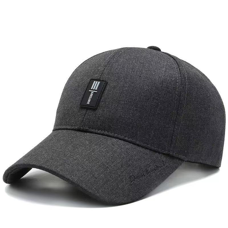 Stylish Men's Embroidered Letter Black Baseball Cap - Classic Fashion Headwear for Gift Giving, Casual Daily Wear, and Outdoor Activities