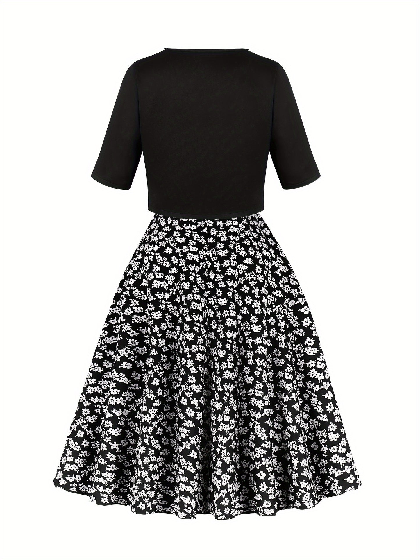 VAKKV Spring & Summer Chic Dress Set - Vibrant Floral Print Spaghetti Strap Dress with Solid Color Open Front Outerwear, Perfect for Womens Clothing, Ideal for Outdoor Activities in Spring & Summer Seasons