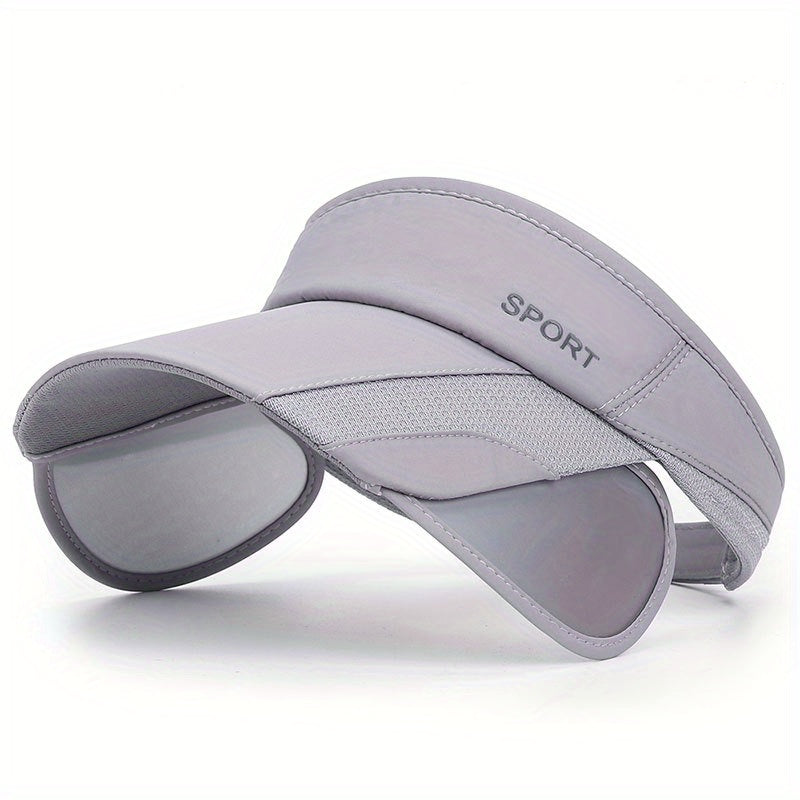 Quick-Fit Retractable Visor Cap - Wide-Brim Sunshade for Golf, Beach & Tennis - UV-Blocking, Ventilated, Anti-UV Protection - Ideal for Men & Womens Outdoor Adventures