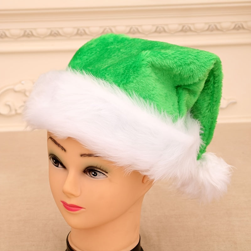 1pc Santa Claus Hat, Red Mask And White Eyebrow, Christmas Decorations For Holiday Parties, Ideal choice for Gifts for stocking stuffers