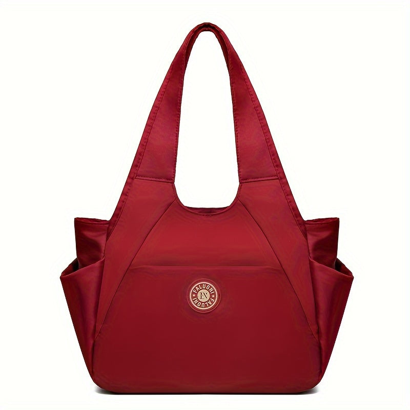 Large Capacity Nylon Travel Tote Bag For Women, Single Shoulder Bag For Beach, Hiking, And Travel