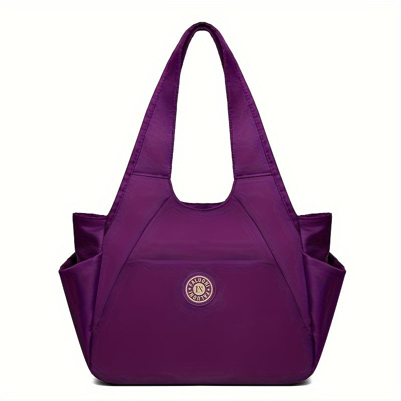 Large Capacity Nylon Travel Tote Bag For Women, Single Shoulder Bag For Beach, Hiking, And Travel