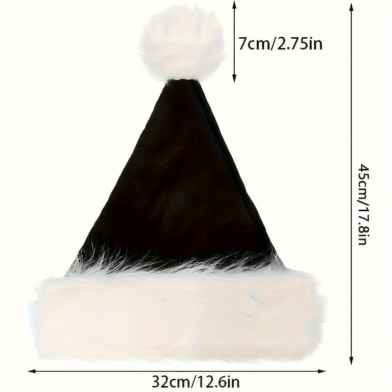 1pc, 4 Colors, Cute Fluffy Christmas Hat, Halloween Cosplay Costume Props, Party Decors Photography Props, Stage Performance Accessories For Family Friends, Ideal choice for Gifts for stocking stuffers