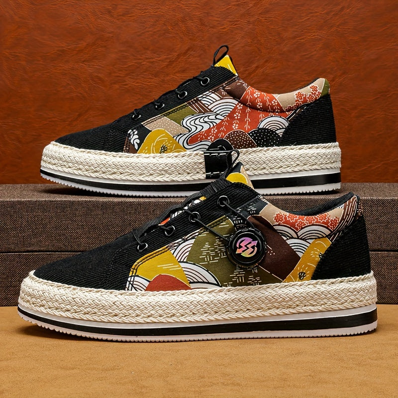 Mens Fashionable Low Top Sneakers - Ventilated & Skate-Inspired - Lightweight, Non-Slip & Comfortable - Perfect for Active Mens Outdoor Adventures