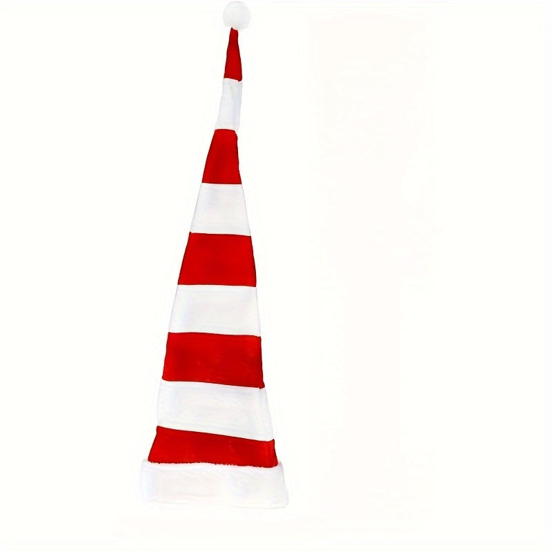 1 Extra Long Fun Party Christmas Hat for Men and Women, DIY Various Shapes, Cute Santa Claus, Ideal Gift