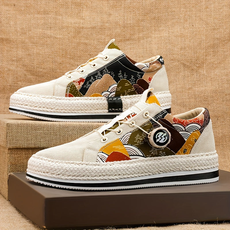 Mens Fashionable Low Top Sneakers - Ventilated & Skate-Inspired - Lightweight, Non-Slip & Comfortable - Perfect for Active Mens Outdoor Adventures
