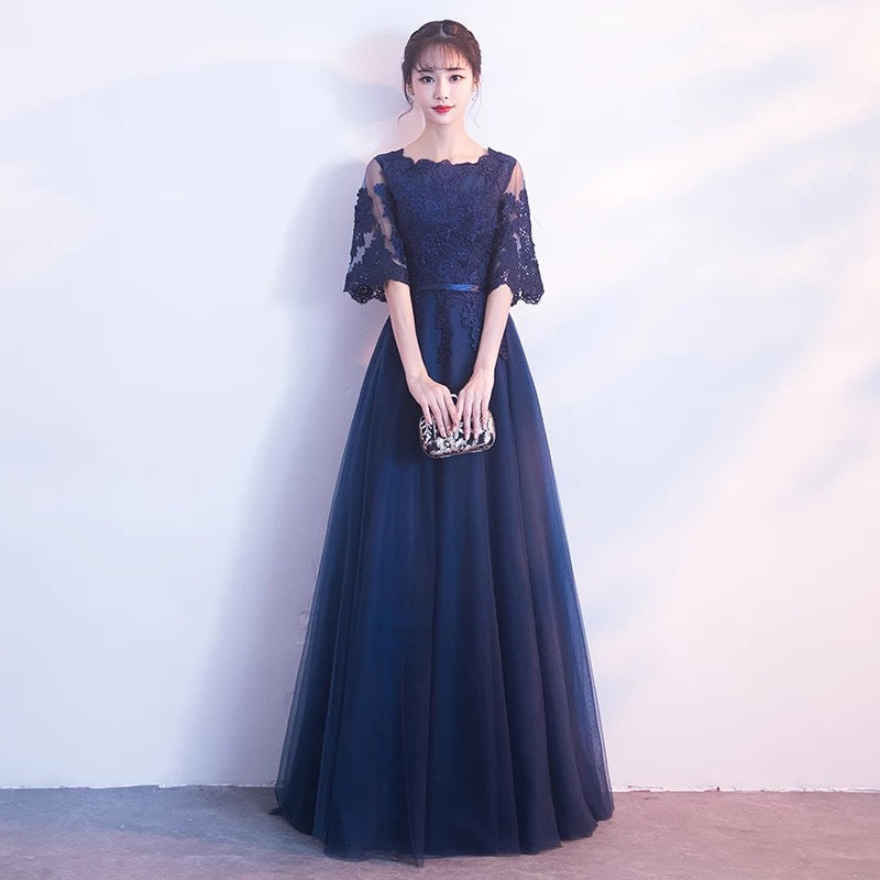 VSKKV Annual Party Evening Dress Women Spring New Banquet Temperament Elegant Party Host Slim Long Dress