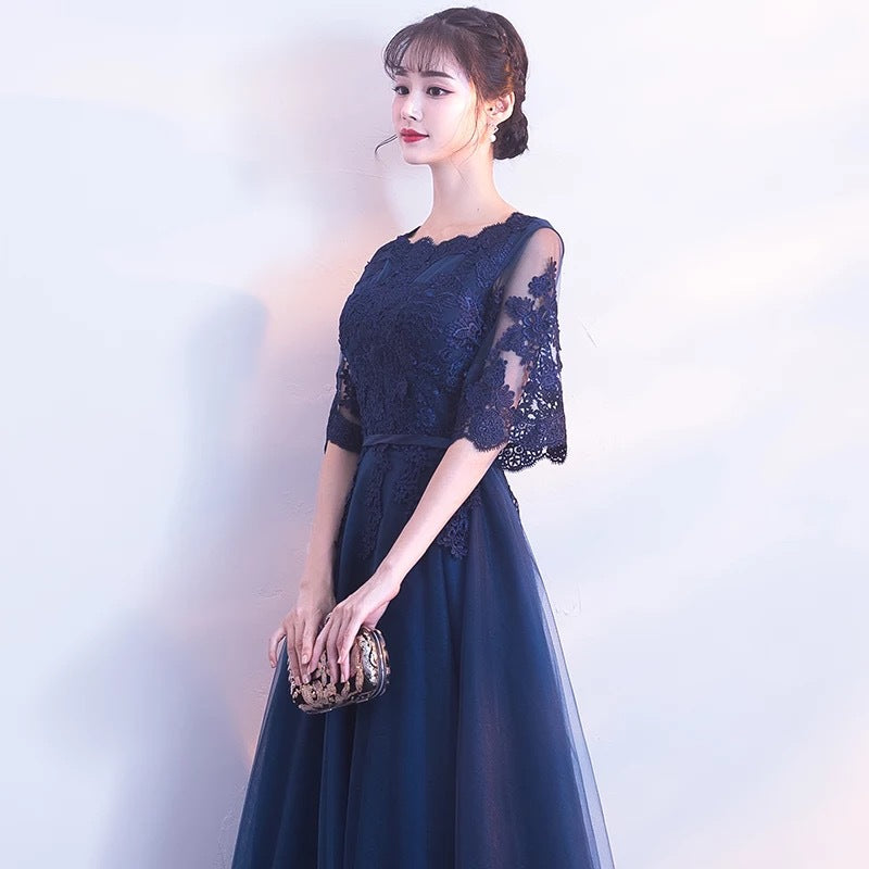 VSKKV Annual Party Evening Dress Women Spring New Banquet Temperament Elegant Party Host Slim Long Dress