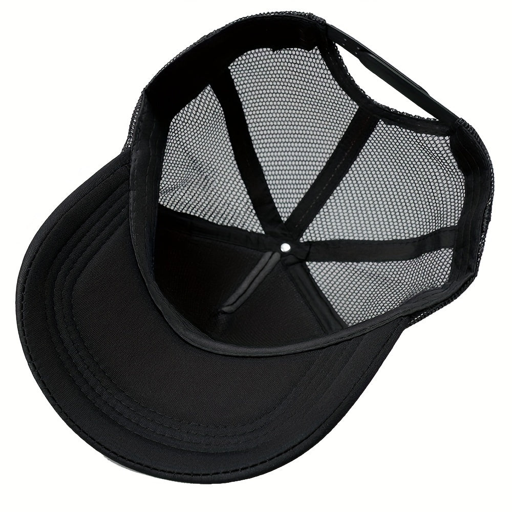 Retro Rooster Print Curved Brim Baseball Cap - Breathable Mesh Trucker Hat with Snapback Closure, Perfect for Casual Leisure Outdoor Sports, Unisex Fashion Accessory for Summer, Spring, and Fall
