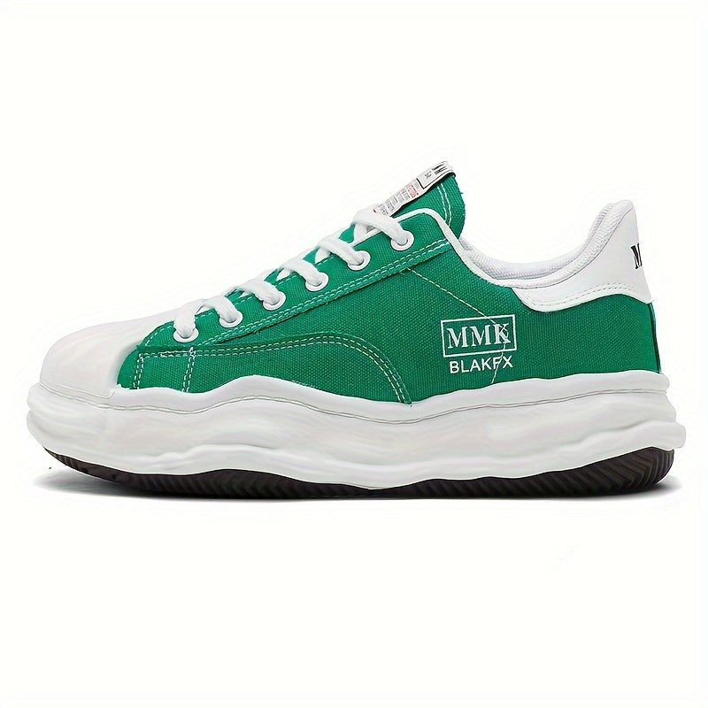Sleek Low-Top Sneakers: Casual, Minimalist, and Trendy Design with Pure Color, Suitable for Men, Ideal for Casual Wear, Training, and Parties. Features Fabric Upper, Rubber Outsole, and PU Insole.
