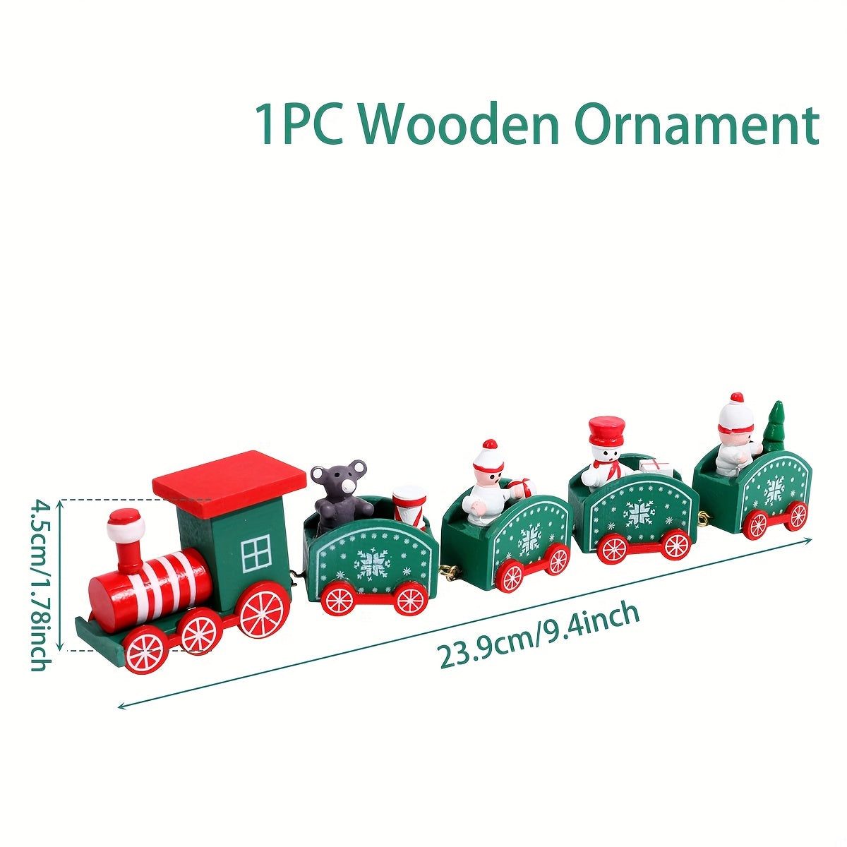 Merry Christmas Wooden Train Ornament - Festive Xmas Tree Decor, Perfect Holiday Gift & Home Accent Holiday Decorations, Christmas Decor