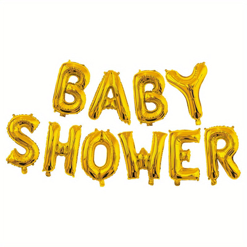 Set, 16inch Baby Shower Balloon Banner, It's A Boy, It's A Girl, Oh Baby Foil Balloons, Gender Reveal Balloons, Baby Shower Party Supplies