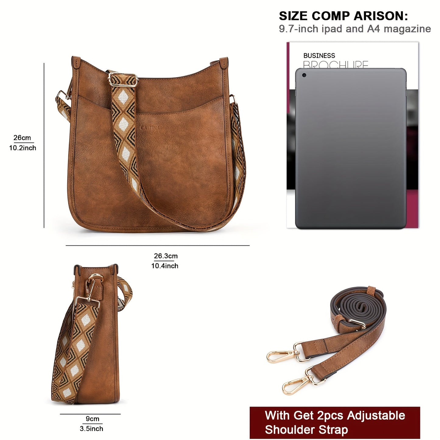 Stylish Shoulder Bag - Adjustable Strap, Spacious Interior, Perfect for Daily Commute and Travel Use, Comfortable and Versatile Women's Fashion Handbag