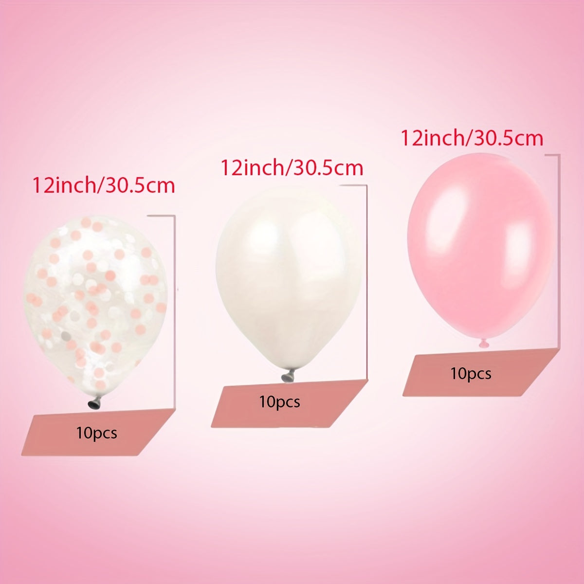 30pc Sparkling Pink & White Confetti Latex Balloons - Festive Decor for Valentines Day, Weddings, Birthdays, Anniversaries, Graduations, Holidays & Celebrations - Indoor/Outdoor Ready