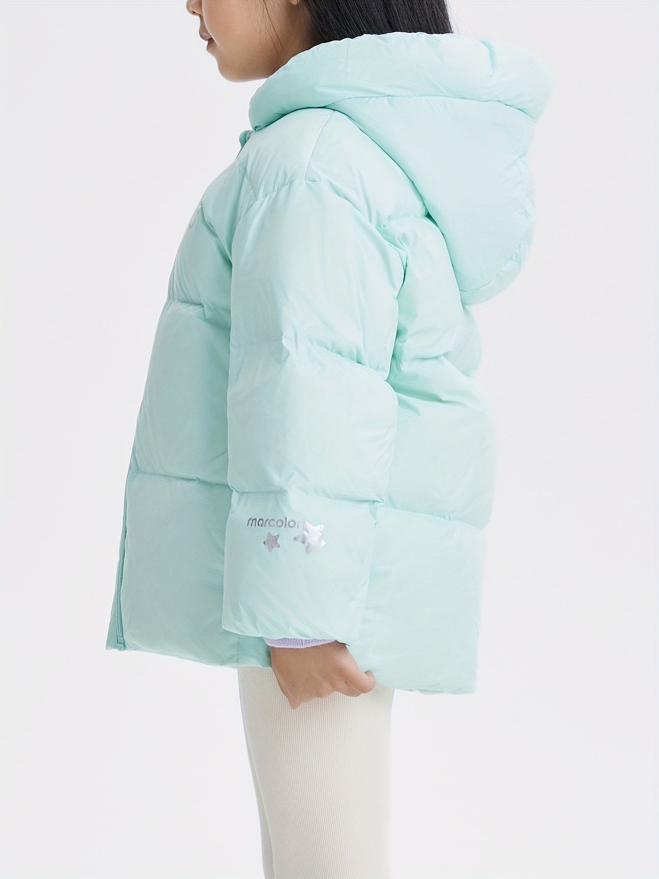 Marcolor Girls Casual & Stylish 80% Duck Down Hooded Thickened Down Jacket Winter