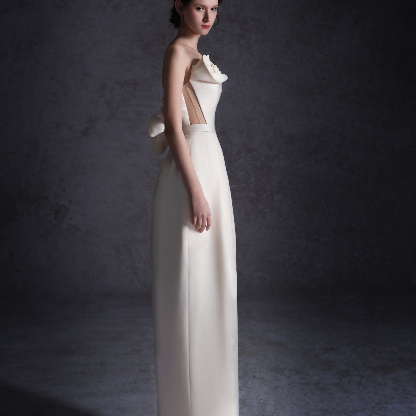 Light Wedding Dress New Bridal Sling Satin Texture Wedding Veil Small Dress Wedding Dress Other Poly
